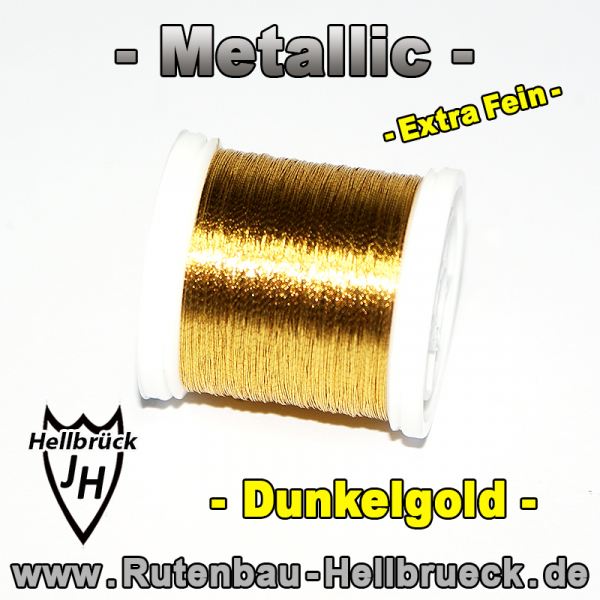 Metallic Bindegarn - Fein - Farbe: Dunkelgold - Allerbeste Qualität !!!